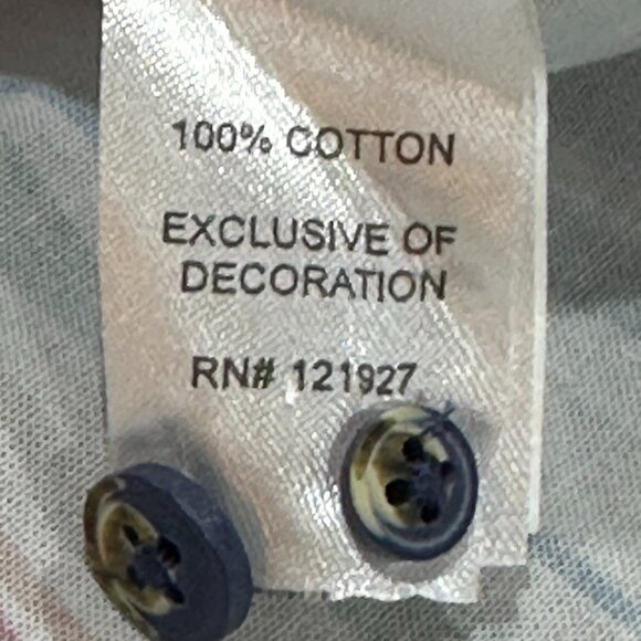 Johnnie-O Top Shelf Oswald Short Sleeve Button Up Stripe Collar Shirt‎ Medium - Picture 6 of 7